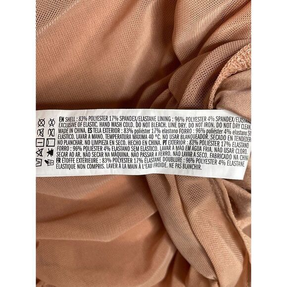 𝅺Forever 21 Ruched Bodysuit Tank Top Size Small - Picture 4 of 5